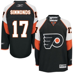 Wayne Simmonds Reebok Philadelphia Flyers Premier Black Third NHL Jersey