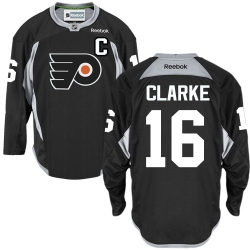 Bobby Clarke Reebok Philadelphia Flyers Authentic Black Practice NHL Jersey