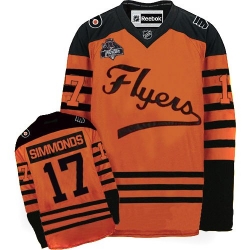 Wayne Simmonds Reebok Philadelphia Flyers Authentic Orange 2012 Winter Classic NHL Jersey