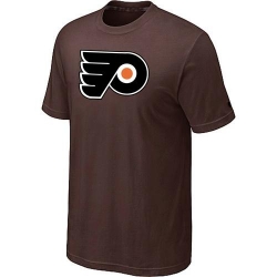 NHL Philadelphia Flyers Big & Tall Logo T-Shirt - Brown