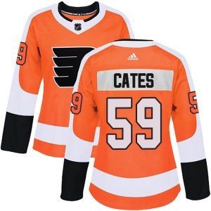 Jackson Cates Women's Adidas Philadelphia Flyers Authentic Orange Home Jersey