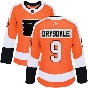 Jamie Drysdale Women's Adidas Philadelphia Flyers Authentic Orange Home Jersey