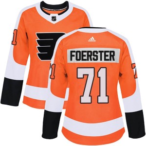 Tyson Foerster Women's Adidas Philadelphia Flyers Authentic Orange Home Jersey