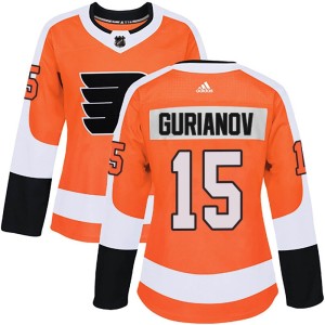 Denis Gurianov Women's Adidas Philadelphia Flyers Authentic Orange Home Jersey