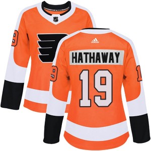 Garnet Hathaway Women's Adidas Philadelphia Flyers Authentic Orange Home Jersey