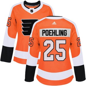 Ryan Poehling Women's Adidas Philadelphia Flyers Authentic Orange Home Jersey