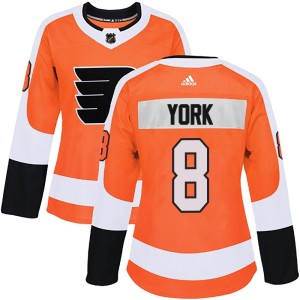 Cam York Women's Adidas Philadelphia Flyers Authentic Orange Home Jersey