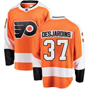 Eric Desjardins Youth Fanatics Branded Philadelphia Flyers Breakaway Orange Home Jersey