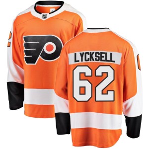 Olle Lycksell Youth Fanatics Branded Philadelphia Flyers Breakaway Orange Home Jersey