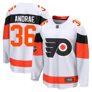 Emil Andrae Men's Fanatics Branded Philadelphia Flyers Breakaway White 2024 Stadium Series Jersey