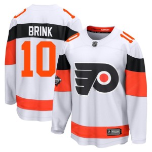 Bobby Brink Men's Fanatics Branded Philadelphia Flyers Breakaway White 2024 Stadium Series Jersey