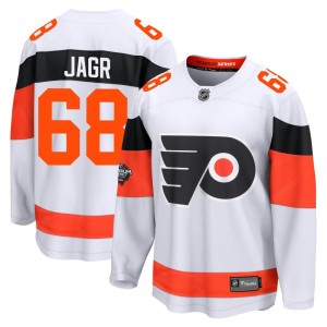 Jaromir Jagr Men's Fanatics Branded Philadelphia Flyers Breakaway White 2024 Stadium Series Jersey