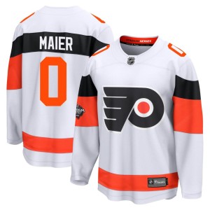 Nolan Maier Men's Fanatics Branded Philadelphia Flyers Breakaway White 2024 Stadium Series Jersey