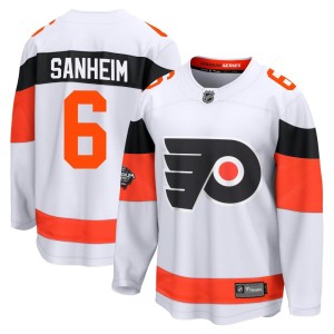 Travis Sanheim Men's Fanatics Branded Philadelphia Flyers Breakaway White 2024 Stadium Series Jersey