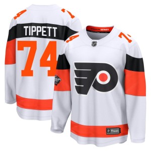 Owen Tippett Men's Fanatics Branded Philadelphia Flyers Breakaway White 2024 Stadium Series Jersey