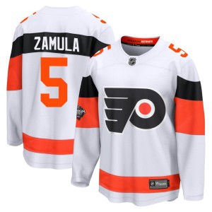 Egor Zamula Men's Fanatics Branded Philadelphia Flyers Breakaway White 2024 Stadium Series Jersey