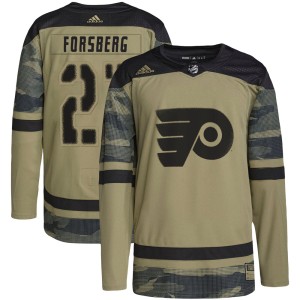Peter Forsberg Youth Adidas Philadelphia Flyers Authentic Camo Military Appreciation Practice Jersey