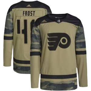 Morgan Frost Youth Adidas Philadelphia Flyers Authentic Camo Military Appreciation Practice Jersey