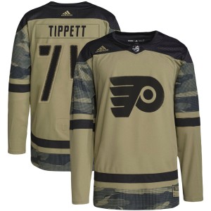 Owen Tippett Youth Adidas Philadelphia Flyers Authentic Camo Military Appreciation Practice Jersey