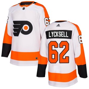 Olle Lycksell Youth Adidas Philadelphia Flyers Authentic White Jersey