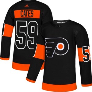 Jackson Cates Youth Adidas Philadelphia Flyers Authentic Black Alternate Jersey