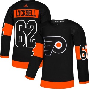 Olle Lycksell Youth Adidas Philadelphia Flyers Authentic Black Alternate Jersey