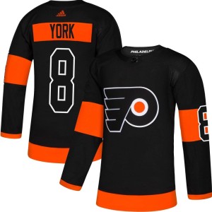 Cam York Youth Adidas Philadelphia Flyers Authentic Black Alternate Jersey