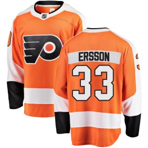 Samuel Ersson Men's Fanatics Branded Philadelphia Flyers Breakaway Orange Home Jersey