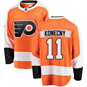 Travis Konecny Men's Fanatics Branded Philadelphia Flyers Breakaway Orange Home Jersey