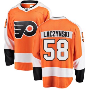 Tanner Laczynski Men's Fanatics Branded Philadelphia Flyers Breakaway Orange Home Jersey