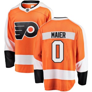 Nolan Maier Men's Fanatics Branded Philadelphia Flyers Breakaway Orange Home Jersey
