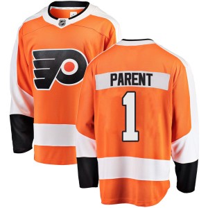 Bernie Parent Men's Fanatics Branded Philadelphia Flyers Breakaway Orange Home Jersey