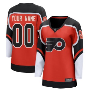 Custom Women's Fanatics Branded Philadelphia Flyers Breakaway Orange Custom 2020/21 Special Edition Jersey