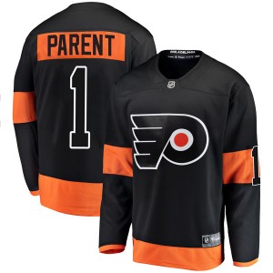 Bernie Parent Men's Fanatics Branded Philadelphia Flyers Breakaway Black Alternate Jersey