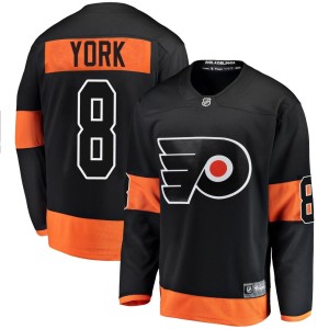 Cam York Men's Fanatics Branded Philadelphia Flyers Breakaway Black Alternate Jersey
