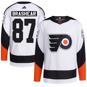 Donald Brashear Men's Adidas Philadelphia Flyers Authentic White Reverse Retro 2.0 Jersey