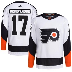 Rod Brind'amour Men's Adidas Philadelphia Flyers Authentic White Rod Brind'Amour Reverse Retro 2.0 Jersey