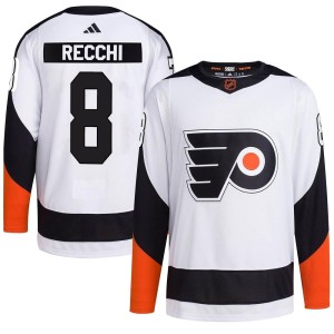 Mark Recchi Men's Adidas Philadelphia Flyers Authentic White Reverse Retro 2.0 Jersey
