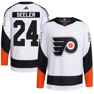 Nick Seeler Men's Adidas Philadelphia Flyers Authentic White Reverse Retro 2.0 Jersey