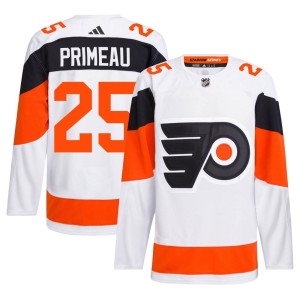 Keith Primeau Men's Adidas Philadelphia Flyers Authentic White 2024 Stadium Series Primegreen Jersey