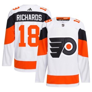 Mike Richards Men's Adidas Philadelphia Flyers Authentic White 2024 Stadium Series Primegreen Jersey