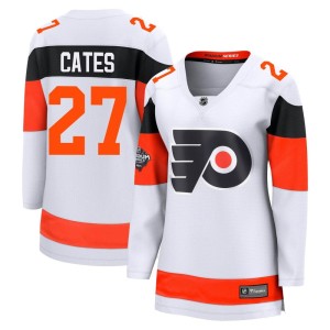 Noah Cates Women's Fanatics Branded Philadelphia Flyers Breakaway White 2024 Stadium Series Jersey