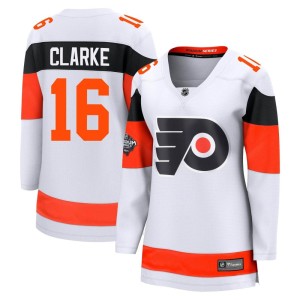 Bobby Clarke Women's Fanatics Branded Philadelphia Flyers Breakaway White 2024 Stadium Series Jersey