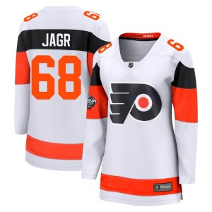 Jaromir Jagr Women's Fanatics Branded Philadelphia Flyers Breakaway White 2024 Stadium Series Jersey