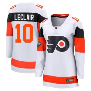John Leclair Women's Fanatics Branded Philadelphia Flyers Breakaway White 2024 Stadium Series Jersey
