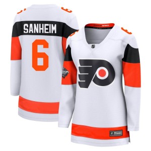 Travis Sanheim Women's Fanatics Branded Philadelphia Flyers Breakaway White 2024 Stadium Series Jersey