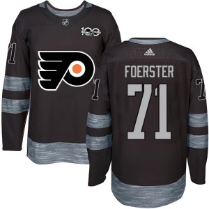 Tyson Foerster Youth Philadelphia Flyers Authentic Black 1917-2017 100th Anniversary Jersey