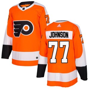 Erik Johnson Men's Adidas Philadelphia Flyers Authentic Orange Home Jersey