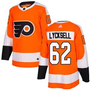 Olle Lycksell Men's Adidas Philadelphia Flyers Authentic Orange Home Jersey