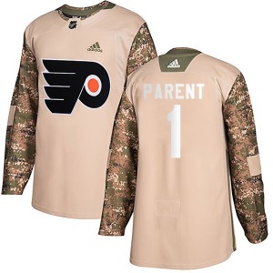 Bernie Parent Youth Adidas Philadelphia Flyers Authentic Camo Veterans Day Practice Jersey